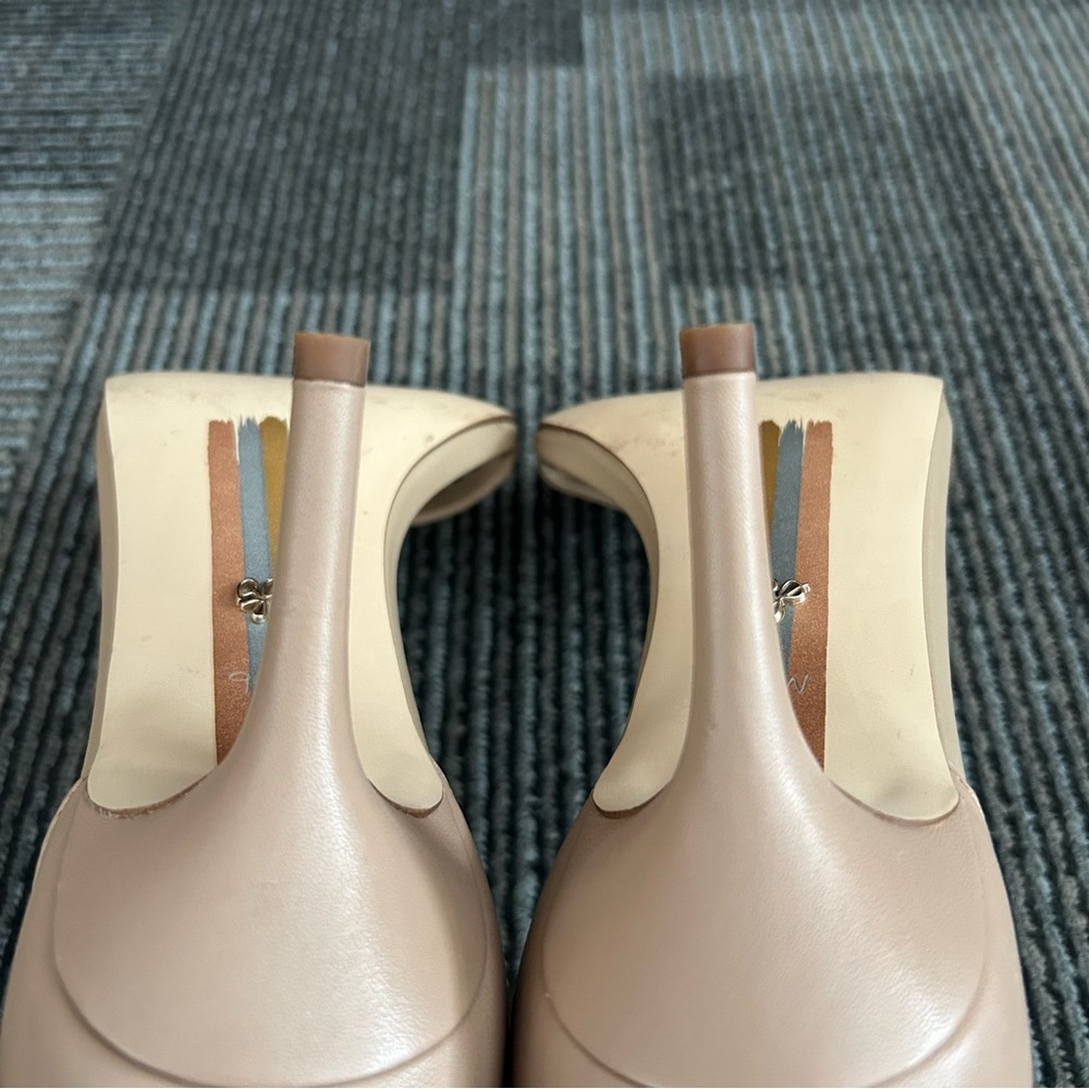 Sam Edelman Soft Beige Nude Patti Ankle Strap Open Toe Heels, size 9.5 WIDE - Picture 12 of 12